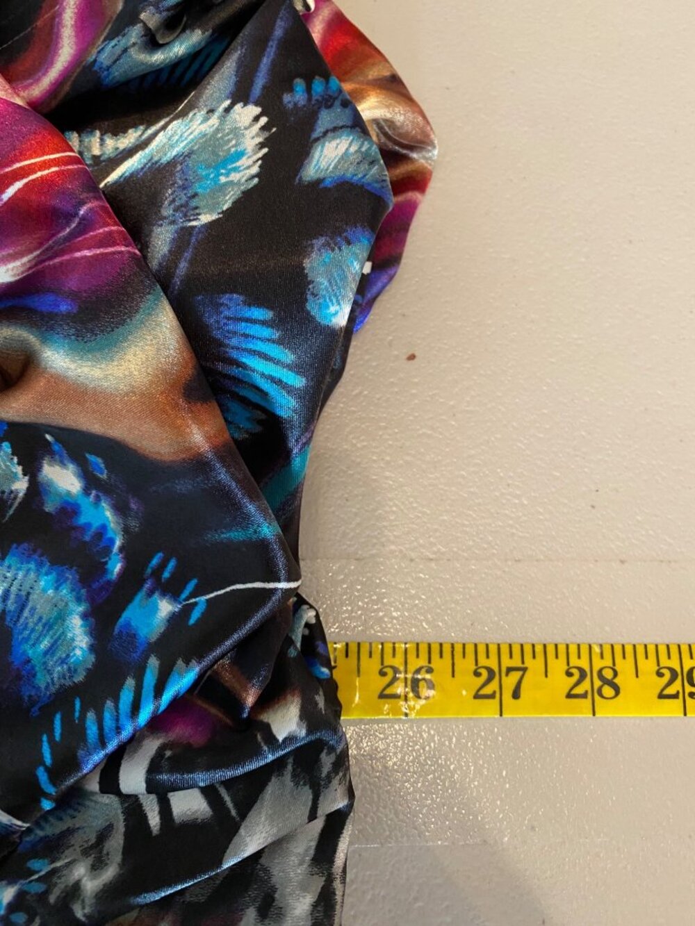 Speechless Womens Strapless Multicolor Ruffle Dress Size 11 - Picture 6 of 9